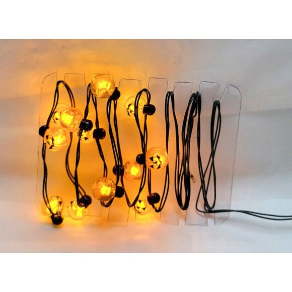 Dept 56 Halloween Village PUMPKIN LIGHTS 12 LED Light Strand #52700 - Picture 3 of 14